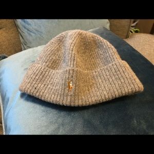 🏇🏽 Polo Ralph Lauren Grey Merino Beanie